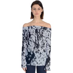 Fabric Off Shoulder Long Sleeve Top by nate14shop