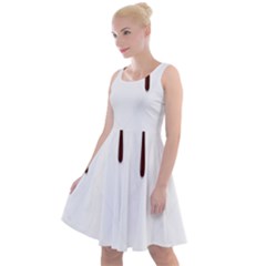 Illustration-chocolate-dropping-chocolate-background-vector Knee Length Skater Dress