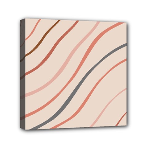 Lines Mini Canvas 6  X 6  (stretched)