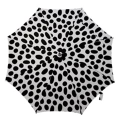 Random-circles-seamless-pattern Hook Handle Umbrellas (large) by nate14shop