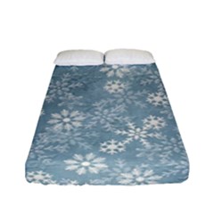 Snow-frozen Fitted Sheet (full/ Double Size) by nate14shop