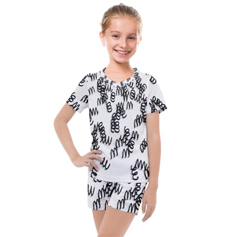 Spirals Kids  Mesh Tee And Shorts Set by nate14shop