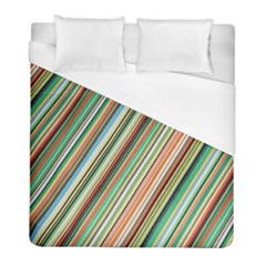 Stripe-colorful-cloth Duvet Cover (full/ Double Size) by nate14shop