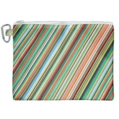 Stripe-colorful-cloth Canvas Cosmetic Bag (xxl) by nate14shop