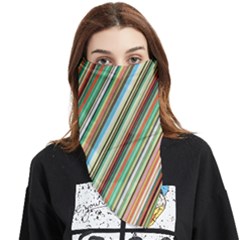 Stripe-colorful-cloth Face Covering Bandana (triangle) by nate14shop