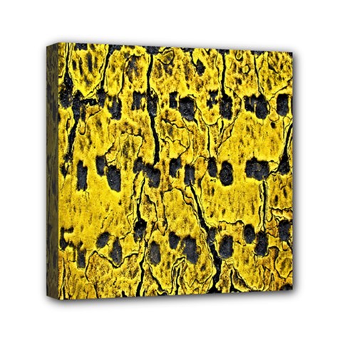 Yellow-abstrac Mini Canvas 6  X 6  (stretched)