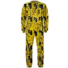 Yellow-abstrac Onepiece Jumpsuit (men)
