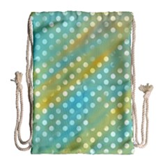 Abstract-polkadot 01 Drawstring Bag (large) by nate14shop