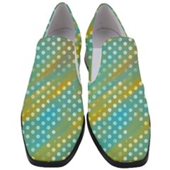 Abstract-polkadot 01 Women Slip On Heel Loafers by nate14shop