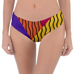 Background-lines-callor Reversible Classic Bikini Bottoms by nate14shop