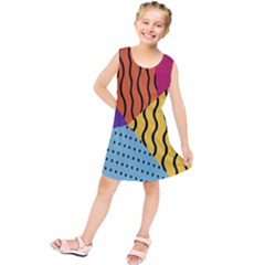 Background-lines-callor Kids  Tunic Dress by nate14shop