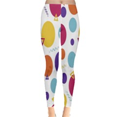 Background-polkadot 01 Leggings  by nate14shop