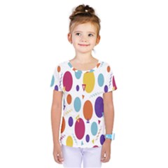 Background-polkadot 01 Kids  One Piece Tee