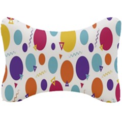 Background-polkadot 01 Seat Head Rest Cushion