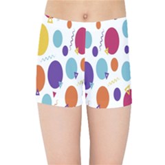 Background-polkadot 01 Kids  Sports Shorts by nate14shop