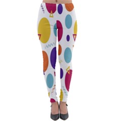 Background-polkadot 01 Lightweight Velour Leggings