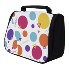 Background-polkadot 01 Full Print Travel Pouch (Small)