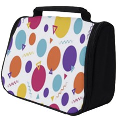 Background-polkadot 01 Full Print Travel Pouch (Big)