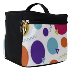 Background-polkadot 01 Make Up Travel Bag (Small)