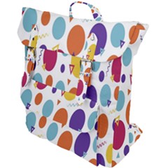 Background-polkadot 01 Buckle Up Backpack