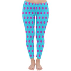 Background-polkadot 02 Classic Winter Leggings by nate14shop