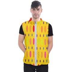 Banner-polkadot-yellow Men s Puffer Vest by nate14shop