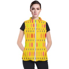 Banner-polkadot-yellow Women s Puffer Vest by nate14shop
