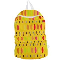 Banner-polkadot-yellow Foldable Lightweight Backpack