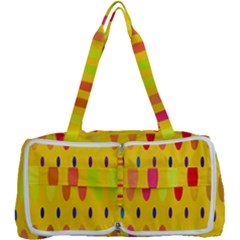 Banner-polkadot-yellow Multi Function Bag by nate14shop