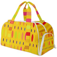 Banner-polkadot-yellow Burner Gym Duffel Bag