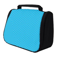 Blue,polkadots,polka Full Print Travel Pouch (small) by nate14shop