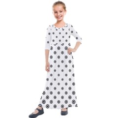 Circle Kids  Quarter Sleeve Maxi Dress