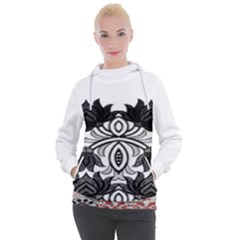 IM Fourth Dimension Black White 6 Women s Hooded Pullover