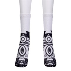 Im Fourth Dimension Black White 6 Crew Socks by imanmulyana