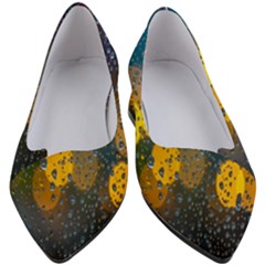  Raindrops Window Glass Women s Block Heels  by artworkshop