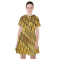 Chain Link Fence Sunset Wire Steel Fence Sailor Dress