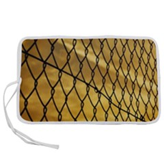 Chain Link Fence Sunset Wire Steel Fence Pen Storage Case (m) by artworkshop