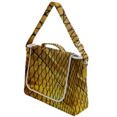 Chain Link Fence Sunset Wire Steel Fence Box Up Messenger Bag