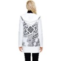 IM Fourth Dimension Black White 9 Button Up Hooded Coat  View2