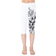 Im Fourth Dimension Black White 10 Kids  Capri Leggings  by imanmulyana