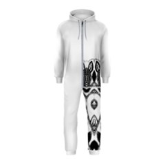 Im Fourth Dimension Black White 12 Hooded Jumpsuit (kids) by imanmulyana