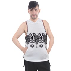 Im Fourth Dimension Black White 12 Men s Sleeveless Hoodie by imanmulyana