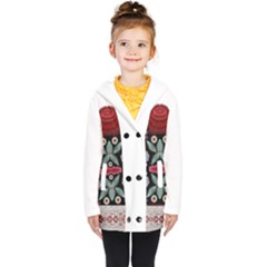 Im Fourth Dimension Colour 1 Kids  Double Breasted Button Coat