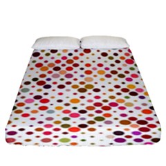 Colorful-polkadot Fitted Sheet (King Size)