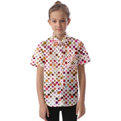 Colorful-polkadot Kids  Short Sleeve Shirt