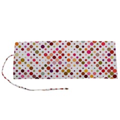 Colorful-polkadot Roll Up Canvas Pencil Holder (s) by nate14shop