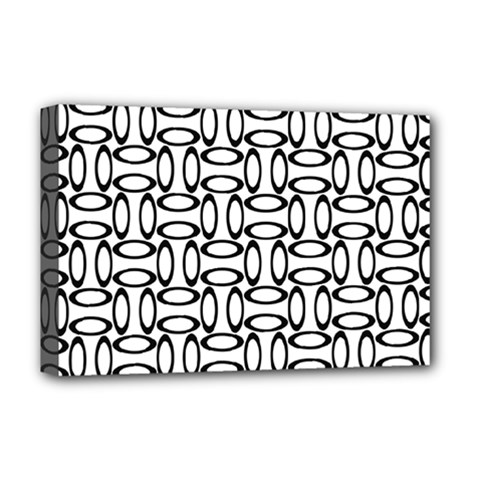 Ellipse-pattern Deluxe Canvas 18  X 12  (stretched) by nate14shop