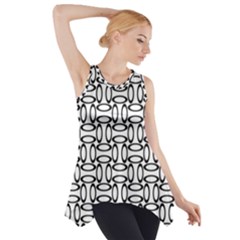 Ellipse-pattern Side Drop Tank Tunic by nate14shop