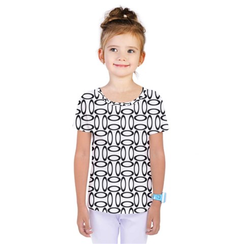 Ellipse-pattern Kids  One Piece Tee by nate14shop