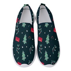 Christmas Pattern Design  Women s Slip On Sneakers by artworkshop